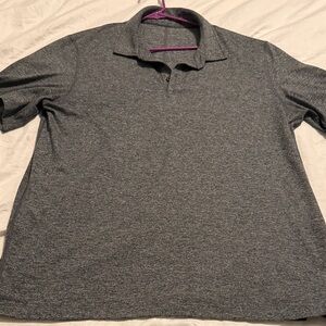 Lululemon Soft Jersey heather grey men’s polo xl